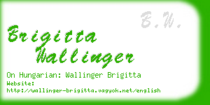 brigitta wallinger business card